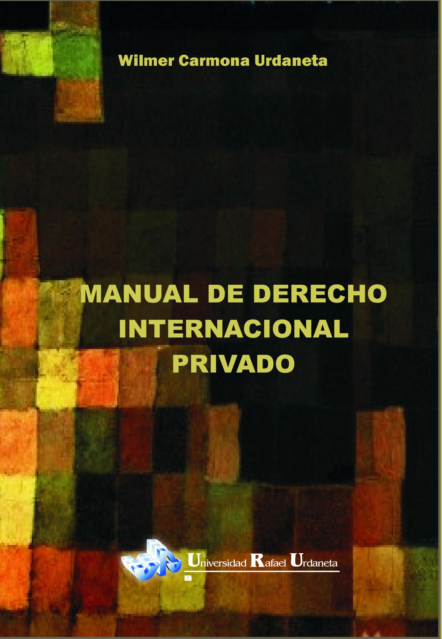 Portada Manual de derecho internacional privado